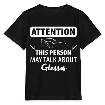 Opticiens ophtalmique Lunettes Porte-lunettes - T-shirt bio MINI CREATOR Stanley/Stella Enfant - noir - Devant - Mikhail (115cm)
