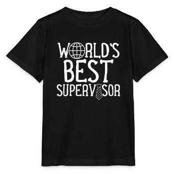 World's Best Supervisor Profession Supervisor Supervision - Stanley/Stella MINI CREATOR Kids’ T-Shirt - black - Front - Mikhail (115cm)
