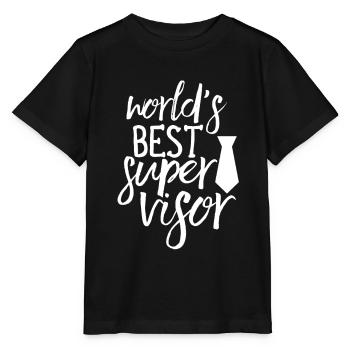 World's Best Supervisor Profession Supervisor Supervisor - Stanley/Stella MINI CREATOR Kids’ T-Shirt - black - Front - Mikhail (115cm)