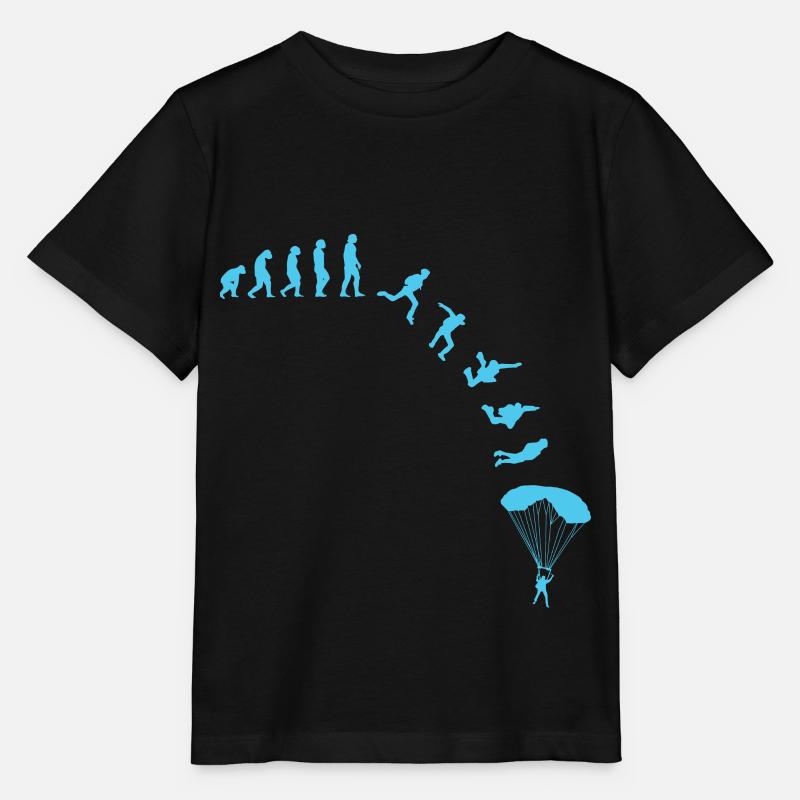 Skydiver Evolution Parachutistes - T-shirt bio MINI CREATOR Stanley/Stella Enfant - noir