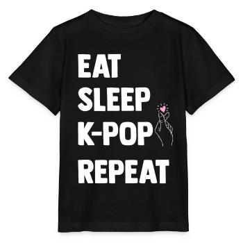 K-Pop - Stanley/Stella MINI CREATOR Kids’ T-Shirt - black - Front - Mikhail (115cm)