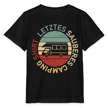 Camping-car - Dernier maillot de camping propre - T-shirt bio MINI CREATOR Stanley/Stella Enfant - noir - Devant - Mikhail (115cm)