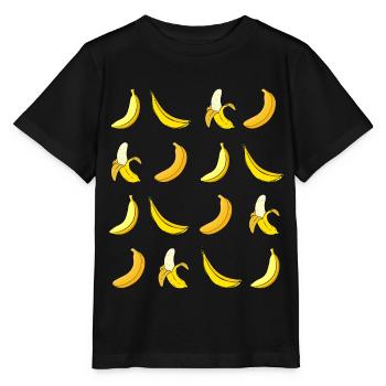Bananas Funny bananas - Stanley/Stella MINI CREATOR Kids’ T-Shirt - black - Front - Mikhail (115cm)