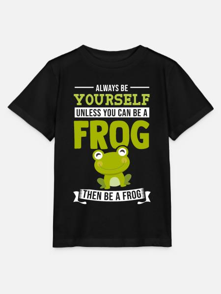 Grenouille Tshirt Crapaud Têtard Grenouille Arboricole Grenouille - T-shirt bio MINI CREATOR Stanley/Stella Enfant - noir