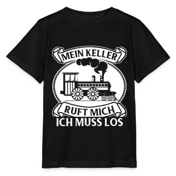 Modelleisenbahn Lokführer Bahnhof Modellbau S-Bahn - Stanley/Stella MINI CREATOR Kids’ T-Shirt - black - Front - Mikhail (115cm)
