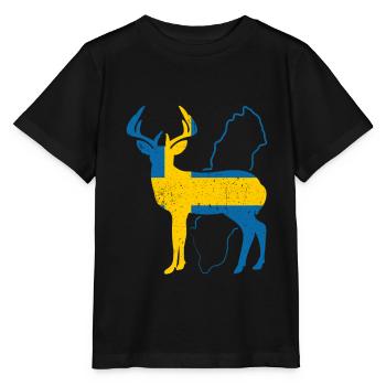 Suède - T-shirt bio MINI CREATOR Stanley/Stella Enfant - noir - Devant - Mikhail (115cm)
