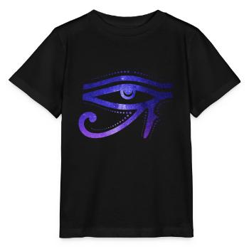 Kosmisches Auge Des Ra Ägyptische Hieroglyphe - Stanley/Stella Kinder T-Shirt MINI CREATOR  - Schwarz - Vorne - Mikhail (115cm)