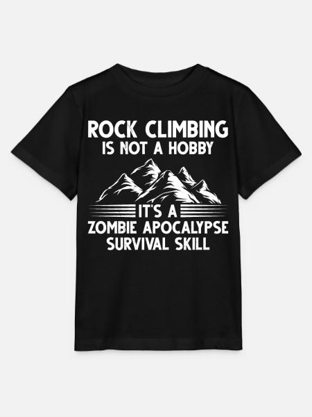 Rock Climbing Climber - Stanley/Stella Kinder T-Shirt MINI CREATOR - Schwarz