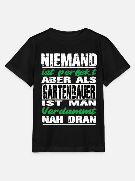 Gartenbau Gartenbauer Sprüche Handwerk Baustelle - Stanley/Stella Kinder T-Shirt MINI CREATOR  - Schwarz