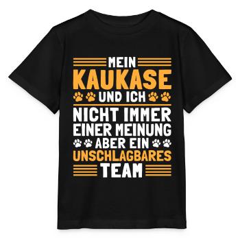 Mein Kaukasischer Owtscharka und Ich Kaukase - Stanley/Stella Kinder T-Shirt MINI CREATOR  - Schwarz - Vorne - Mikhail (115cm)