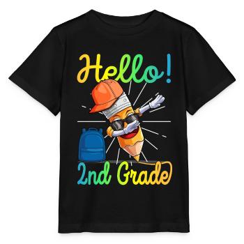 2ème année primaire primaire crayon - T-shirt bio MINI CREATOR Stanley/Stella Enfant - noir - Devant - Mikhail (115cm)