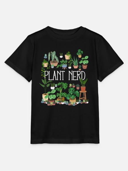 Plant Nerd - Stanley/Stella Kinder T-Shirt MINI CREATOR - Schwarz