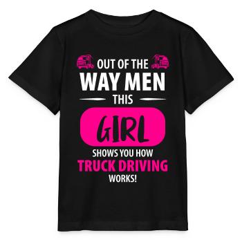 Conducteurs routiers chauffeurs routiers femmes - T-shirt bio MINI CREATOR Stanley/Stella Enfant - noir - Devant - Mikhail (115cm)