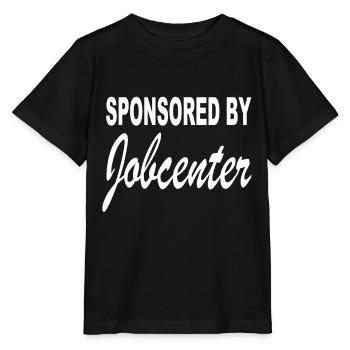 Sponsored by Jobcenter - Stanley/Stella Kinder T-Shirt MINI CREATOR  - Schwarz - Vorne - Mikhail (115cm)
