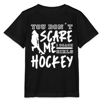 Entraîneur de hockey sur gazon Hockey féminin - T-shirt bio MINI CREATOR Stanley/Stella Enfant - noir - Devant - Mikhail (115cm)