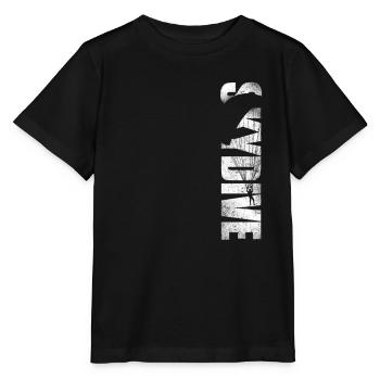 Skydiving Vintage Skydive - T-shirt bio MINI CREATOR Stanley/Stella Enfant - noir - Devant - Mikhail (115cm)