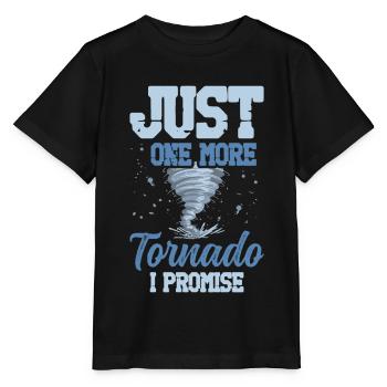 Storm chasing funny Tornado - Stanley/Stella MINI CREATOR Kids’ T-Shirt - black - Front - Mikhail (115cm)