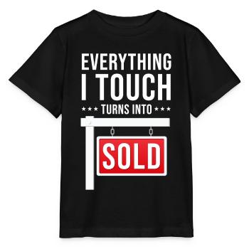 Real Estate Agent Real Estate Agent Houses - Stanley/Stella MINI CREATOR Kids’ T-Shirt - black - Front - Mikhail (115cm)