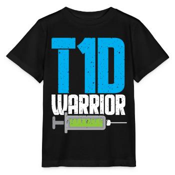 Diabetes Diabetiker Insulin Blutzucker Typ 1 - Stanley/Stella Kinder T-Shirt MINI CREATOR  - Schwarz - Vorne - Mikhail (115cm)