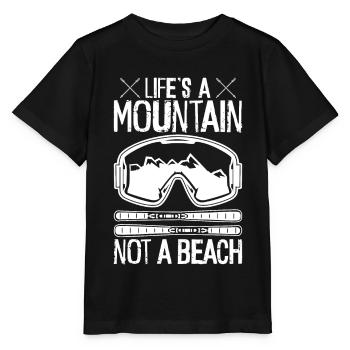 Skifahrer Skisport winterurlaub Ski Schnee - Stanley/Stella Kinder T-Shirt MINI CREATOR  - Schwarz - Vorne - Mikhail (115cm)