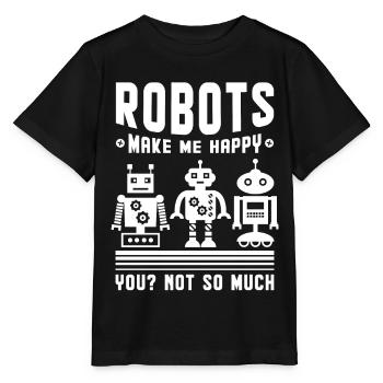 Robotique robotique - T-shirt bio MINI CREATOR Stanley/Stella Enfant - noir - Devant - Mikhail (115cm)
