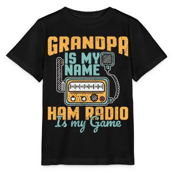 Funk Amateur Funker Funker Radio Hobby cadeau - T-shirt bio MINI CREATOR Stanley/Stella Enfant - noir - Devant - Mikhail (115cm)