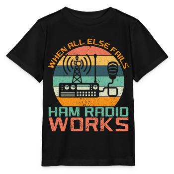 Funk Amateur Funker Funker Radio Hobby cadeau - T-shirt bio MINI CREATOR Stanley/Stella Enfant - noir - Devant - Mikhail (115cm)