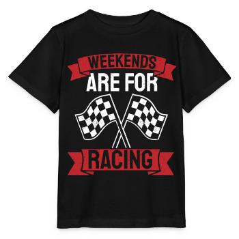 Auto-Rennen Fahrrad-Rennen Racer Geschenk - Stanley/Stella Kinder T-Shirt MINI CREATOR  - Schwarz - Vorne - Mikhail (115cm)