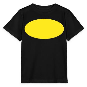 Yellow Circle Oval - Stanley/Stella MINI CREATOR Kids’ T-Shirt - black - Front - Mikhail (115cm)