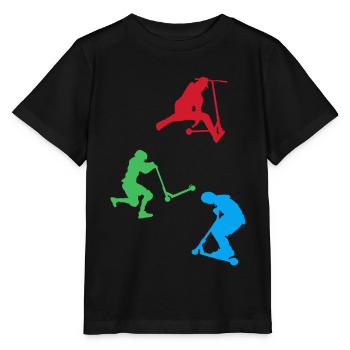Scooter Freestyle Stuntscooter Scooter Driver - Stanley/Stella MINI CREATOR Kids’ T-Shirt - black - Front - Mikhail (115cm)