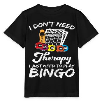 Bingo Bingo Joueur de société Bingo Lotto - T-shirt bio MINI CREATOR Stanley/Stella Enfant - noir - Devant - Mikhail (115cm)