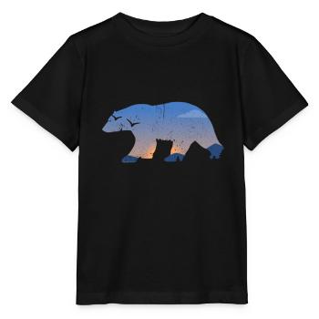 Bär - Stanley/Stella Kinder T-Shirt MINI CREATOR  - Schwarz - Vorne - Mikhail (115cm)