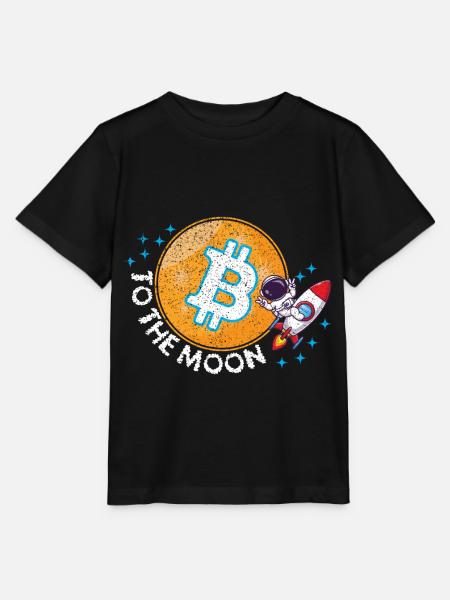 Bitcoin Krypto Blockchain Kryptowährung BTC - Stanley/Stella Kinder T-Shirt MINI CREATOR - Schwarz