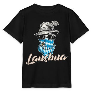 Lausbua Kinder Trachtenshirt Herren Trachten Shirt - Stanley/Stella Kinder T-Shirt MINI CREATOR  - Schwarz - Vorne - Mikhail (115cm)