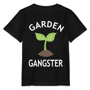 Gardener Gift - Garden Gangster - Nursery - Stanley/Stella MINI CREATOR Kids’ T-Shirt - black - Front - Mikhail (115cm)