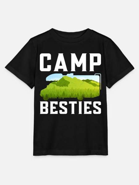 Camping Motorhome Campervan Camp - Stanley/Stella Kinder T-Shirt MINI CREATOR  - Schwarz