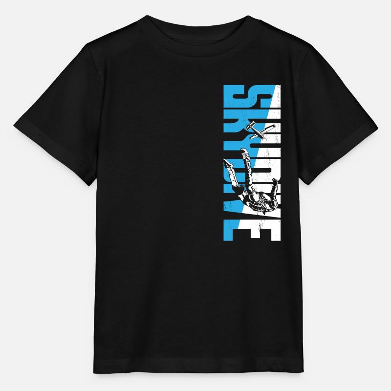 Skydiving Skydive - Stanley/Stella MINI CREATOR Kids’ T-Shirt - black