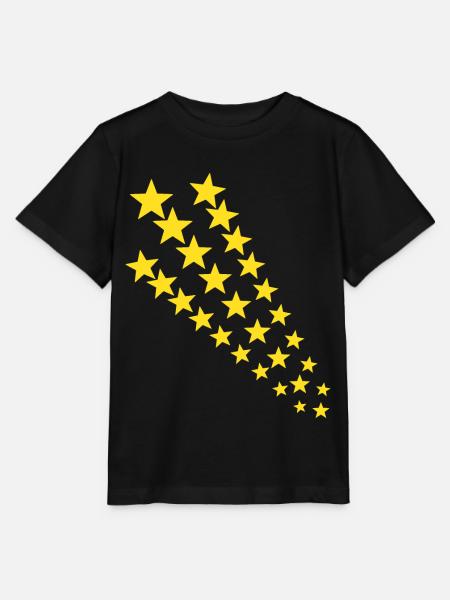Trendige Sterne - Stanley/Stella Kinder T-Shirt MINI CREATOR - Schwarz