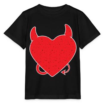 Devil Teufel Dämon Engel Angelwings - Stanley/Stella Kinder T-Shirt MINI CREATOR  - Schwarz - Vorne - Mikhail (115cm)