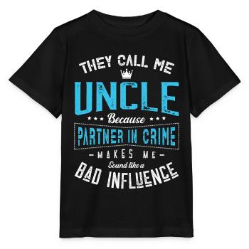 Uncle Design for a Uncles - Stanley/Stella MINI CREATOR Kids’ T-Shirt - black - Front - Mikhail (115cm)