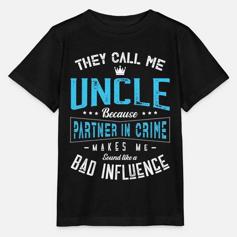 Uncle Design for a Uncles - Stanley/Stella MINI CREATOR Kids’ T-Shirt - black
