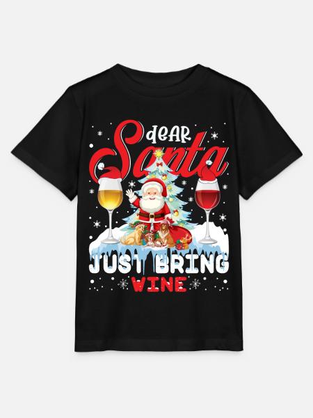 Weihnachten - Dear Santa - Stanley/Stella Kinder T-Shirt MINI CREATOR - Schwarz