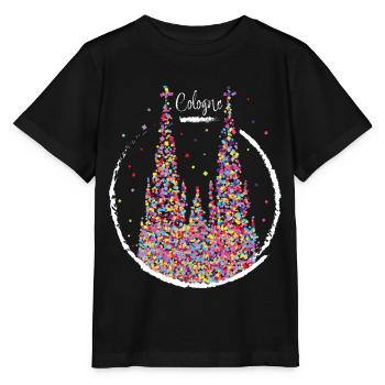 Kölner Dom Karneval Fasching Konfetti Geschenk - Stanley/Stella Kinder T-Shirt MINI CREATOR  - Schwarz - Vorne - Mikhail (115cm)