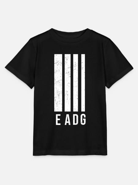 Gitarre EADG Bass Bassist Gitarrenspieler - Stanley/Stella Kinder T-Shirt MINI CREATOR  - Schwarz