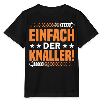 Silvester Feuerwerk Feuerwerker Geschenk - Stanley/Stella Kinder T-Shirt MINI CREATOR  - Schwarz - Vorne - Mikhail (115cm)