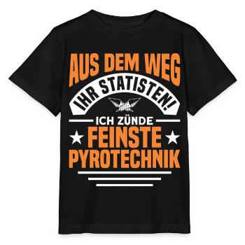 Feuerwerker Silvester Feuerwerk Geschenk - Stanley/Stella Kinder T-Shirt MINI CREATOR  - Schwarz - Vorne - Mikhail (115cm)