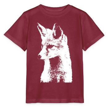 Animaux Cadeau Amoureux des animaux Forêt Animaux Renard - T-shirt bio MINI CREATOR Stanley/Stella Enfant - bordeaux - Devant - Kain (125cm)