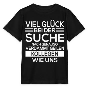 Abschied Kollegen Geschenk Rente Kündigung Idee - Stanley/Stella Kinder T-Shirt MINI CREATOR  - Schwarz - Vorne - Mikhail (115cm)