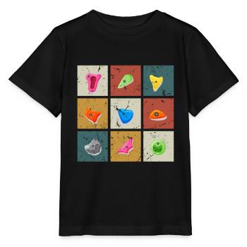 Escalade de bloc Poignées d’escalade de bloc - T-shirt bio MINI CREATOR Stanley/Stella Enfant - noir - Devant - Mikhail (115cm)