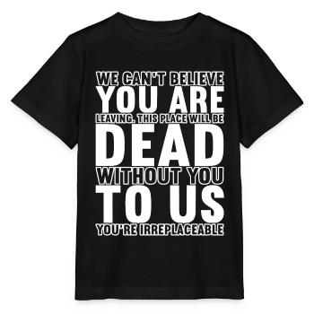 Farewell gift colleagues Job change - Stanley/Stella MINI CREATOR Kids’ T-Shirt - black - Front - Mikhail (115cm)